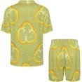 thumbnail image 4 of Sdmnsg-T Pajama Sets for Womens Tropical Plants Summer Summer Short Sleeve Shirts And Pants Set, 4 of 8