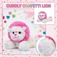 thumbnail image 6 of Colorful Dots Lying Lion Frosted Animal Plush Toys, Soft Stuffed Animals for Home Decorations - Seasonal Plushies For All Season, Plush Soft Toys Pillow Huggable, Gifts for Girls and Boys, 6in, 6 of 10