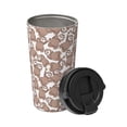 thumbnail image 2 of Balery brown sloth family Pattern Insulated Coffee Travel Mug Stainless Steel Vacuum Coffee Cup Leakproof with Screw Lid Coffee for Hot/Iced Beverage - 500ml, 2 of 8