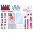thumbnail image 4 of Caja de cosméticos portátil para niños, Kit de maquillaje lavable realista para niños, juego de juguete de maquillaje de belleza para niñas, regalo, 4 of 9