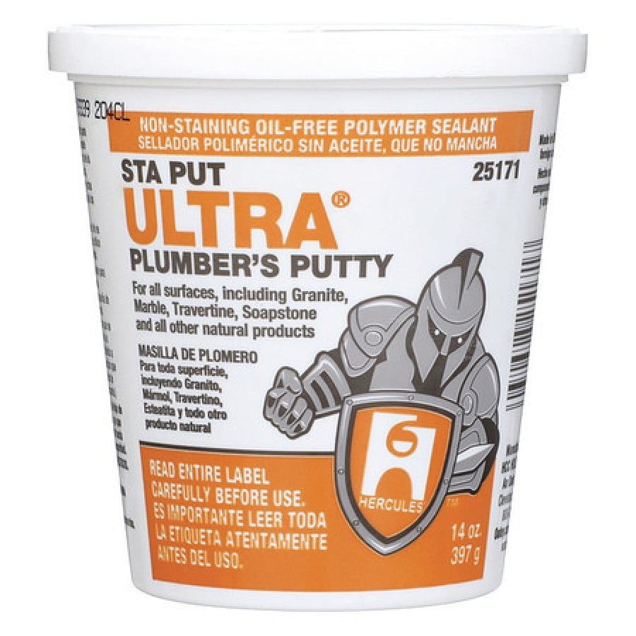 OATEY 25171 OffWhite STA PUT® NonStaining Plumber's Putty, 14 oz
