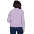 thumbnail image 2 of Alfred Dunner Womens Petite  Chenille Diamond Stitch Turtleneck Sweater, 2 of 6