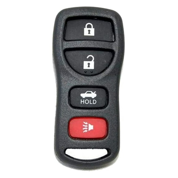 HQRP Remote Key Fob Shell Case Keyless Entry w/ 4 Buttons works with Nissan 350Z 03-08