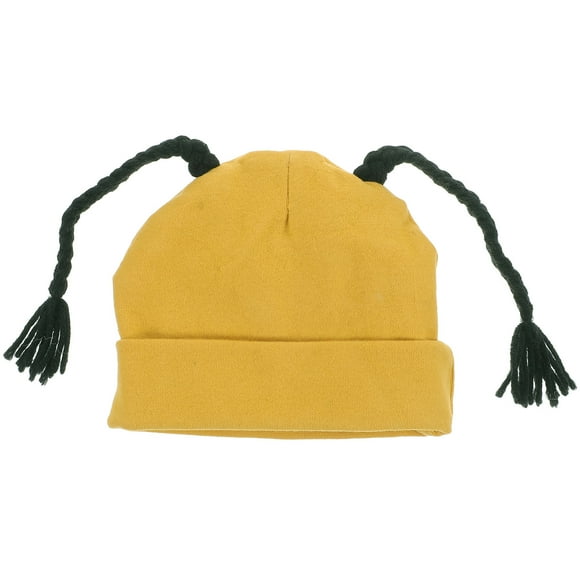 KAKOWELY Gorro de peluca trenzada para bebé, gorro de invierno, gorro de peluca de punto, accesorio de ropa para recién nacidos.