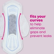 U by Kotex Balance Ultra Thin Pads with Wings, Regular Absorbency, 50 Count