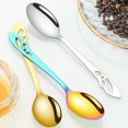 thumbnail image 5 of PPgejGEK Stainless Steel Hollow Dessert Spoon for Ice Cream Pudding Parfaits Elegant Design with Intricate Pattern Available in Multiple Colors Dishwasher Safe for Easy Maintenance, 5 of 9