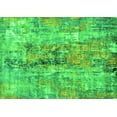 thumbnail image 1 of Ahgly Company Indoor Rectangle Oriental Green Industrial Area Rugs, 2' x 4', 1 of 4