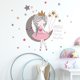 thumbnail image 3 of Pegatinas de pared para niños coloridas, lindas y encantadoras, pegatinas de pared desmontables, decoración DIY para habitaciones de niños y niñas, 3 of 5