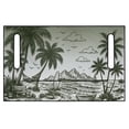 thumbnail image 2 of Uourmeti Palm Island Scene Golf Cart Seat Easy to Install, Universal Golf Cart Seat Covers Fit for EZGO, 2 of 8