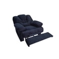thumbnail image 2 of Reclinable Toledo con botón, Terciopelo Negro, Tu Espacio Muebles. Tu Espacio Muebles Sillón Reclinable con palanca., 2 of 4