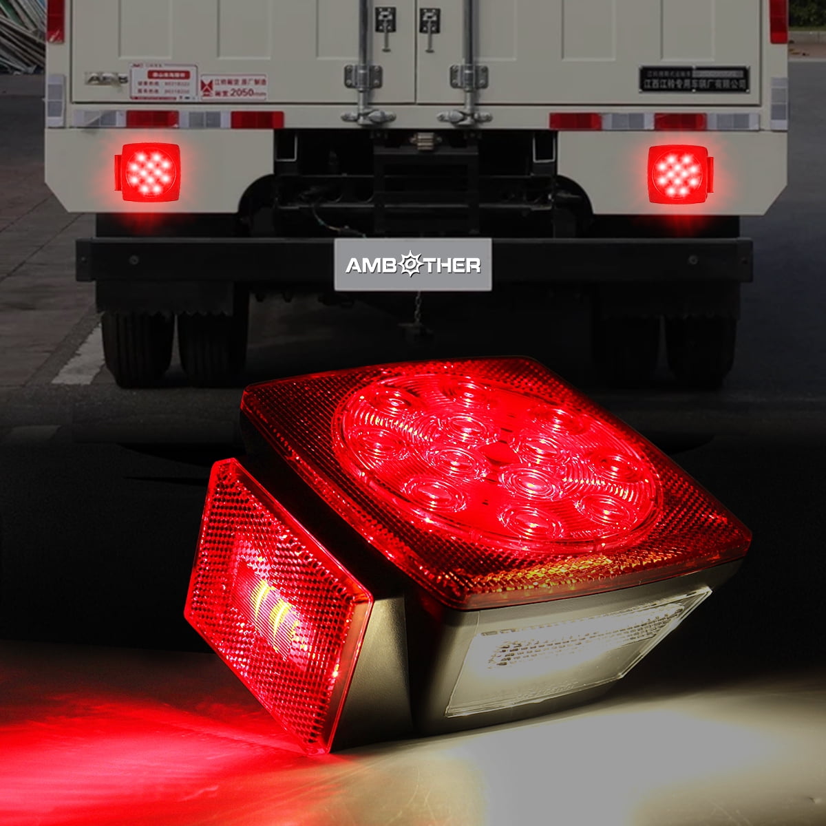 submersible trailer license plate light