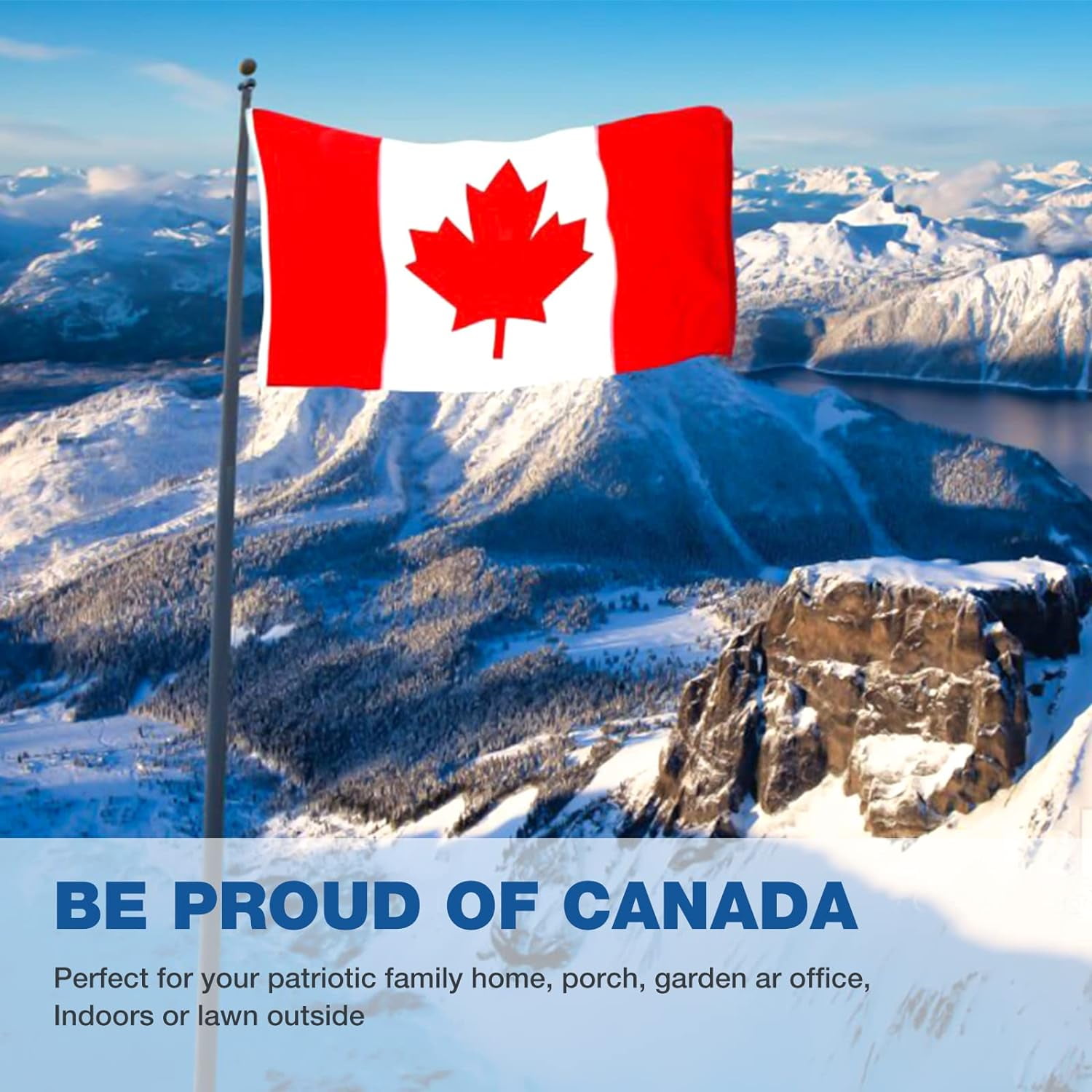 Canada Flag 3X5 FT Embroidered Canadian National Flags Polyester With Brass Grommets 3x5 Foot Flag