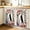 Letter A, variant on Letter W Small Cabinet Curtains 10"W x 11"L, Monogram Word America Flag Independence Day Sink Skirt Dust-Proof Short Curtain for Bathroom Vanity Storage Cubby Desk, Self Adhesive Privacy Drapes