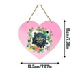 thumbnail image 6 of OAVQHLG3B Happy Mother's Day Heart-Shaped Wooden Hanger Decoration Welcome Sign for Front Door Window Office Flower Wreath Hanging Plaque for Party Celebrations, 6 of 8