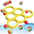 thumbnail image 1 of LEEYNEER Floating Pool Throwing Game Summer Swimming Pool/Beach Toys with 12 Colorful Tossing Balls, 1 of 5