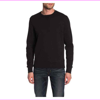 LEVIS MADE AND CRAFTED Fleece Lined Crew Neck Pullover,CAVIAR HEATHER,M