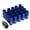 Blue, variant on J2 Engineering LN-T7-002-15-SL J2 Engineering 7075 -T6 Forged Aluminum M12X1.5 16Pcs 50mm Height Open -End Lug Nut Set w / 4Pcs Lock+Key (Silver)