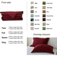 thumbnail image 4 of Simple&Opulence Linen Duvet Cover - Linen Cotton Blend 3 Pieces Bedding Set, 1 Duvet Cover 88 x 92 Inches and 2 Pillowcase- Solid Color Collection , Soft & Cozy ,Cooling Bedding-Burgundy Red, Queen, 4 of 9