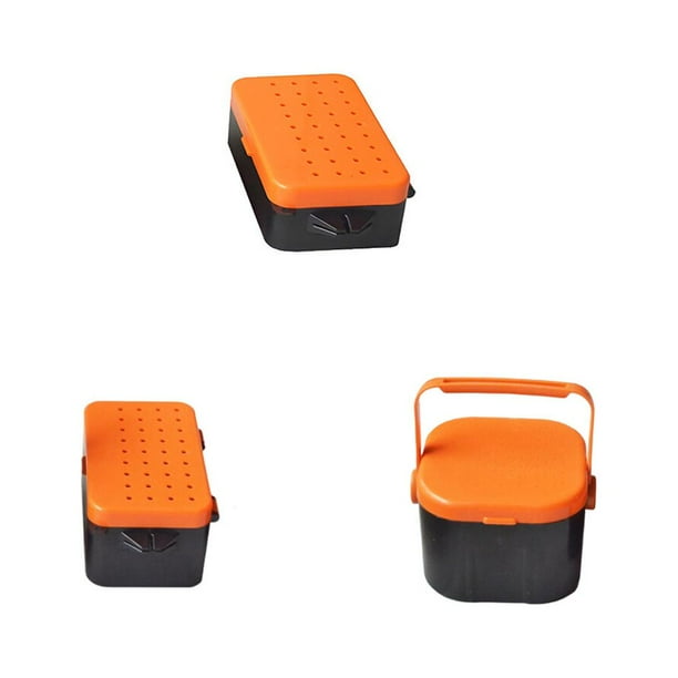 Seau à Vers De Pêche – Lot De 2 Boîtes De Rangement Vertes – Appâts Vivants Leurres