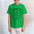 thumbnail image 2 of Gubotare T Shirts for Teen Boys Boys' Summer Short-Sleeve T-Shirt, Crew Neck Kids Top, Everyday Wear Size 13-14 (Green,13-14 Years), 2 of 4