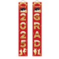 thumbnail image 2 of YiBai 2025 Graduation Decorations, Graduation Decorations 2025, Graduation Season Theme Banners Party Supplies Door Hanging Decoration Banners Scene Arrangement #.256, Red, 2 of 6