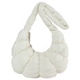 thumbnail image 1 of 6105 Cloud Bag Bolso Plisado para Axila Bolso Bandolera Tipo Bandolera Con Masa Hervida (S Blanco) Pequeño Blanco, 1 of 5