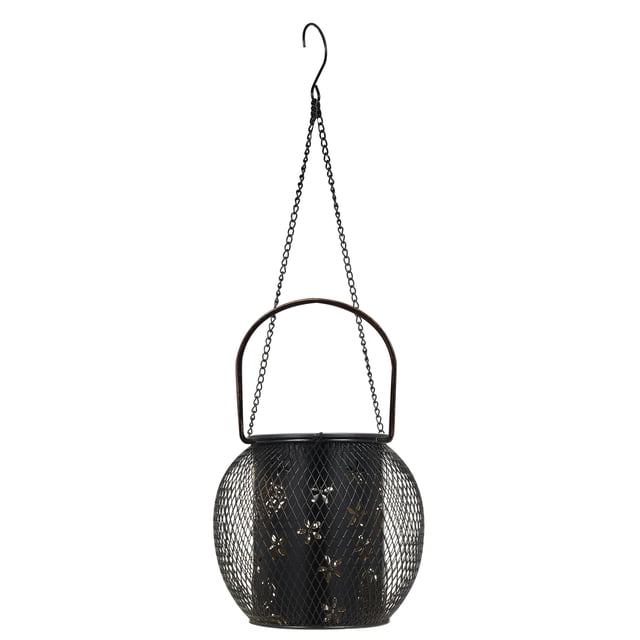 Mistaha Solar-Powered Lantern with Hollowed-Out Pattern, Warm White Light, Automatic Light Control, Easy Installation, and IP65 Waterproof Design