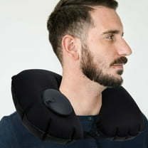 Uonlytech Inflatable Neck Pillow Airplane Sleeping Support 1Pack for Travel