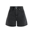 thumbnail image 6 of Time and Tru Women's High Rise Denim Shorts, 5" Inseam, Sizes 0-20, 6 of 6