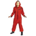 thumbnail image 4 of Disguise Costume, Official Unisex Red Money Heist Jumpsuit for Adults, As Shown, Men's Size Extra Large (50-52), 4 of 9