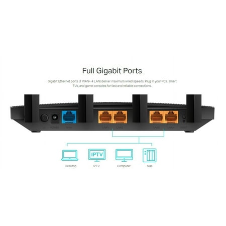 TP-Link - Archer C80 AC1900 MU-MIMO Wi-Fi Router - Black