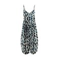 thumbnail image 1 of Fashnice Ladies Jumpsuits Floral Print Romper Wide Leg Harem Pant Backless Beach Playsuit Style M M, 1 of 2