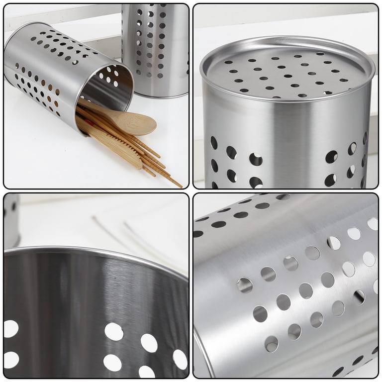 Teihexin Stainless Steel Cooking Utensil Holders, Set of 2 photo 6