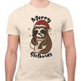 thumbnail image 2 of Merry Slothmas Shirt Unisex Medium Natural, 2 of 5