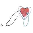 thumbnail image 1 of Heart Stethoscope Caring Christmas Tree Ornament Heart Stethoscope Ornament Appreciation Gift For Doctor Nurse Caregiver, 1 of 5