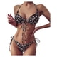 thumbnail image 1 of Conjunto de bikini de vendaje con estampado de mujer Push-Up Split Traje de baño Ropa de playa Traje de baño Fridja  nalpqowj19673, 1 of 7