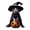 A, variant on OIUR Halloween Cat Ornament Cute Cat with Witch Hat Pumpkin/Skull Hanging Decoration 2D Flat Acrylic Car Rearview Mirror Charm for Home Window Christmas Tree Decoration