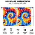 thumbnail image 2 of Blackout Kids Curtains,Colorful Tie Dye Spiral Pattern Childrens Insulated Curtains Set Of 2,Bedroom Essentials,Toddler Room Decor 42"x54", 2 of 5