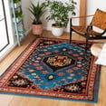 thumbnail image 2 of SAFAVIEH Vintage Hamadan Nora Oriental Area Rug, Blue/Black, 5'3" x 7'6", 2 of 8