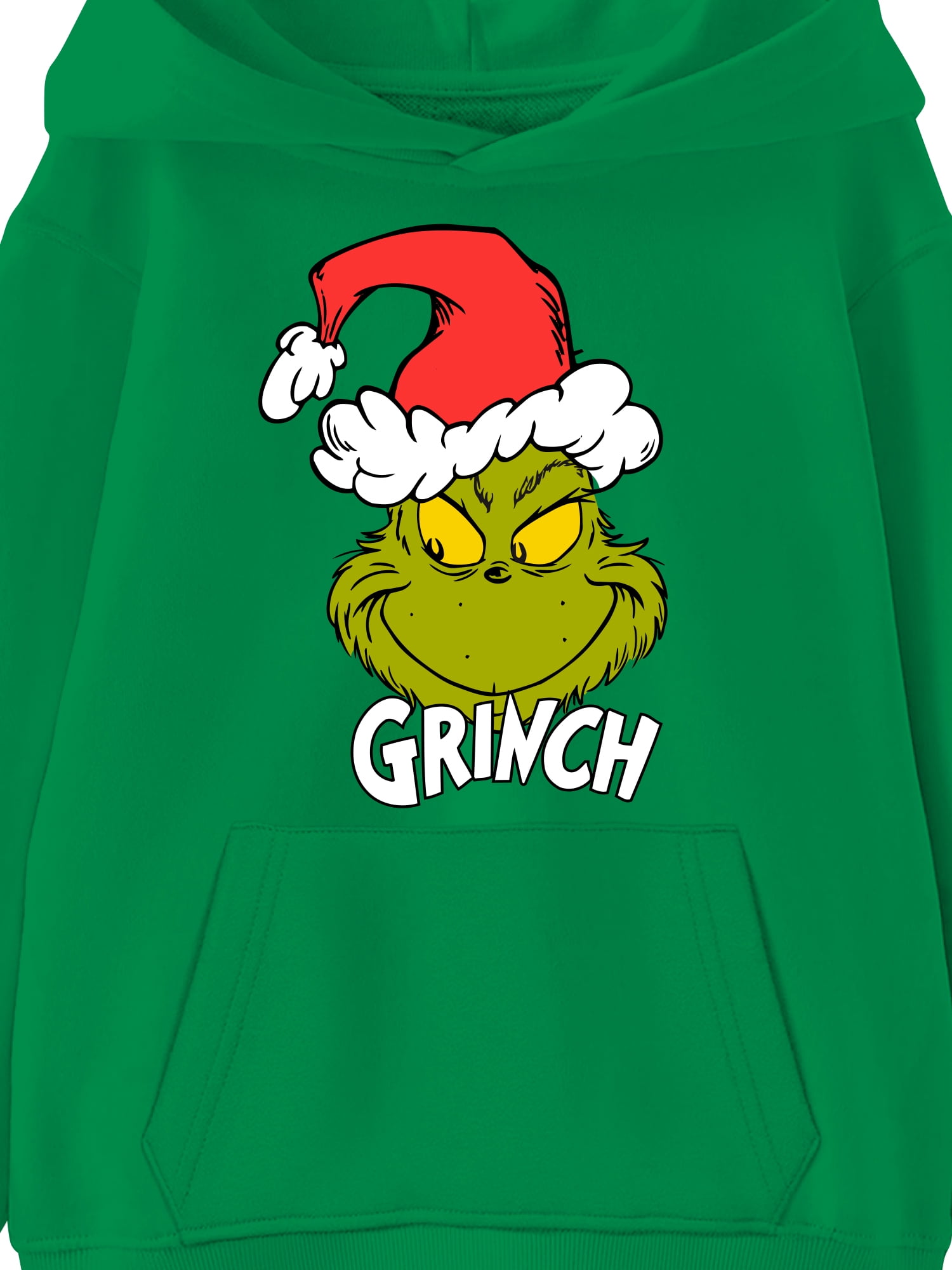 The Grinch Kids Graphic Fleece Hoodie, Mischievous Smile, Sizes 4-18