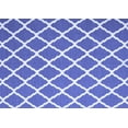 thumbnail image 1 of Ahgly Company Machine Washable Indoor Rectangle Trellis Blue Modern Area Rugs, 7' x 9', 1 of 4