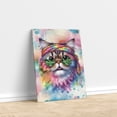 thumbnail image 3 of Hippie Exotic Shorthair Portrait Watercolor Tie-Dye Vintage Styles Vertical Matte Canvas Poster Cat Lover Kitten Owner Gifts Wall Art Home Decor - 00014, 3 of 5