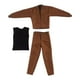 thumbnail image 2 of Ropa para figuras de acción perfecl 1/12 chaqueta chaleco pantalones marrón, 2 of 8