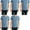 Dungaree Blue Heather, variant on Select Men's V-Neck T-Shirts Classic Fit Wicks Moisture Tagless 5-Pack Dungaree Blue Large