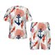 thumbnail image 1 of Fotbe Koi Fish And Corals Pijama Estampada de 2 Piezas para Niños – Ropa de Dormir de Manga Corta Cómoda para Niños y Niñas, Camiseta y Shorts de Algodón-Small, 1 of 6