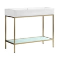 thumbnail image 6 of Pierre 40 Single, Freestanding, Open Shelf, Gold Metal Frame Bathroom Vanity, 6 of 12