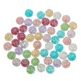 thumbnail image 1 of AMLESO 50xMixed 12mm Round Resin Rhinestone Flatbacks Embellishments for DIY Craft, 1 of 8