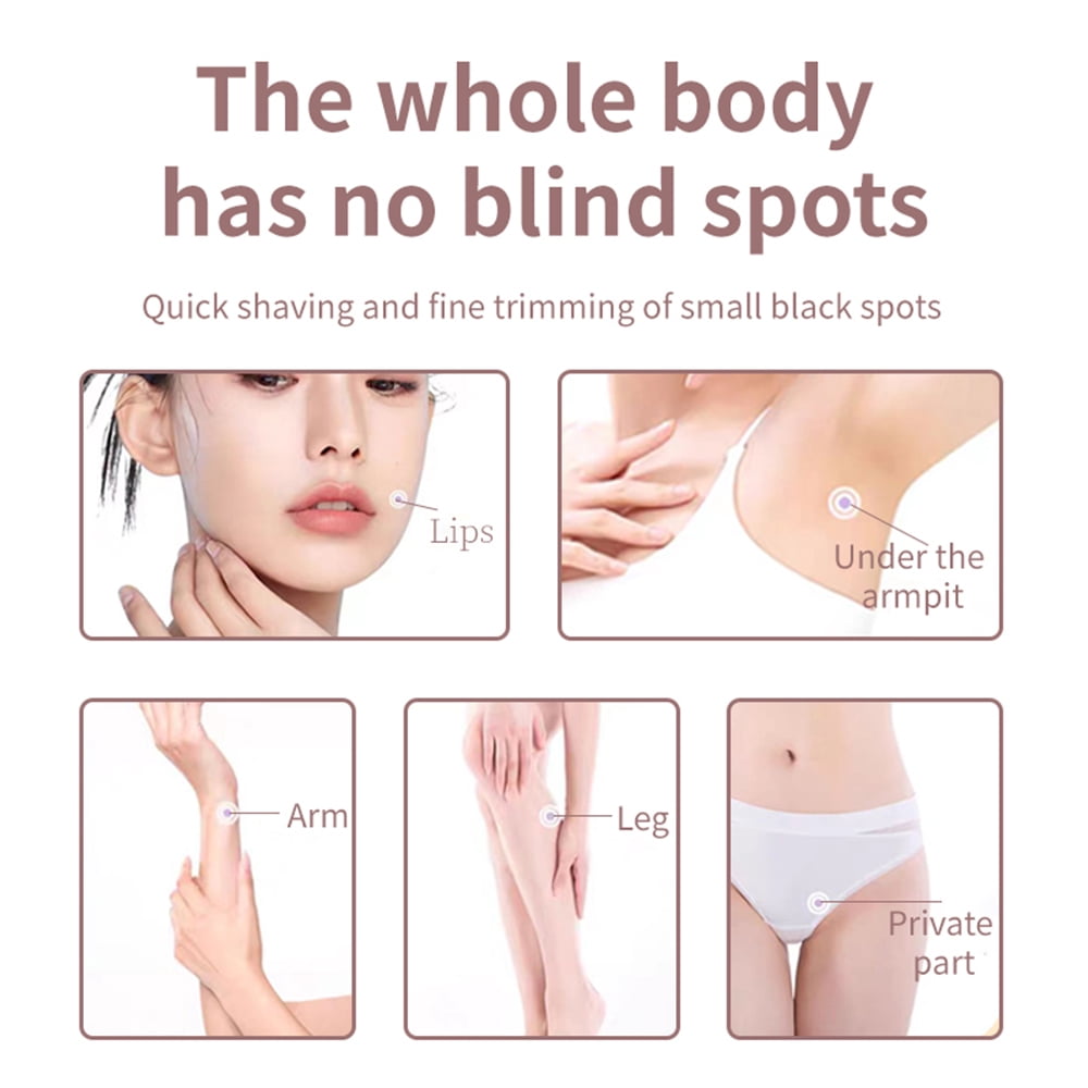 Hair Removal Epilators Bikini Trimmer for Women Painless Waterproof Electric Shaver Razors for Facial Leg Body Armpit