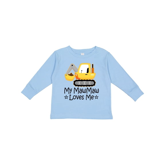Inktastic My Mawmaw Loves Me Grandson Truck Boys Long Sleeve Toddler T-Shirt