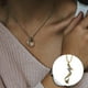 thumbnail image 3 of Collar con colgante de sirena para hombre, accesorios de joyería de acero y titanio (dorado), 3 of 5